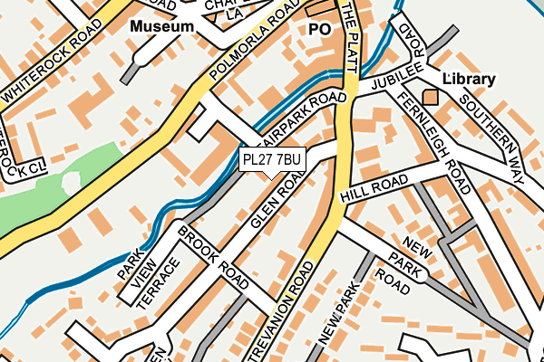 PL27 7BU map - OS OpenMap – Local (Ordnance Survey)