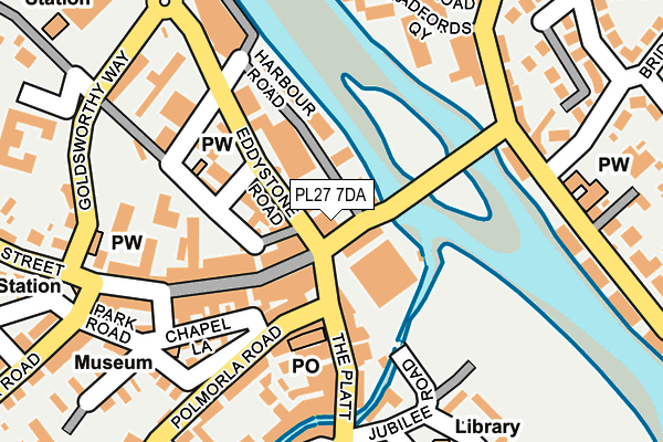 PL27 7DA map - OS OpenMap – Local (Ordnance Survey)