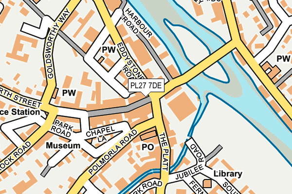 PL27 7DE map - OS OpenMap – Local (Ordnance Survey)