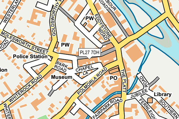 PL27 7DH map - OS OpenMap – Local (Ordnance Survey)