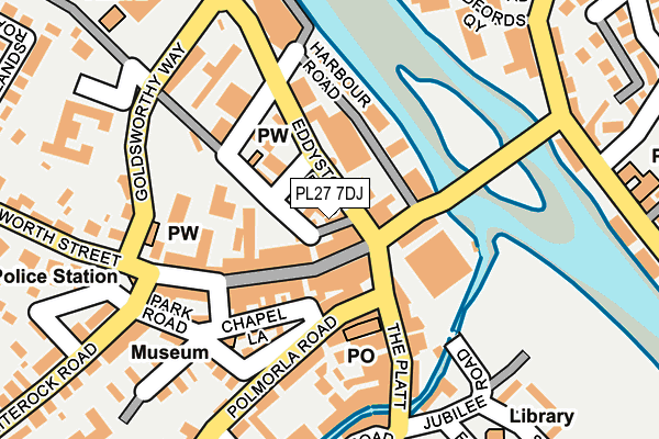 PL27 7DJ map - OS OpenMap – Local (Ordnance Survey)