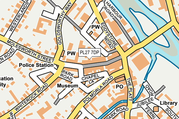 PL27 7DP map - OS OpenMap – Local (Ordnance Survey)