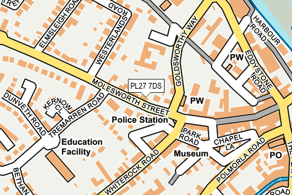 PL27 7DS map - OS OpenMap – Local (Ordnance Survey)