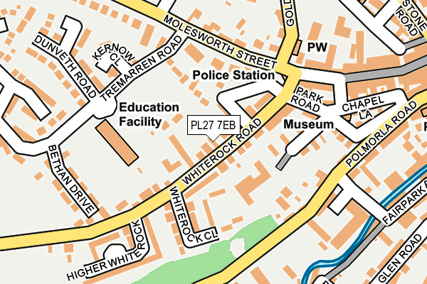 PL27 7EB map - OS OpenMap – Local (Ordnance Survey)