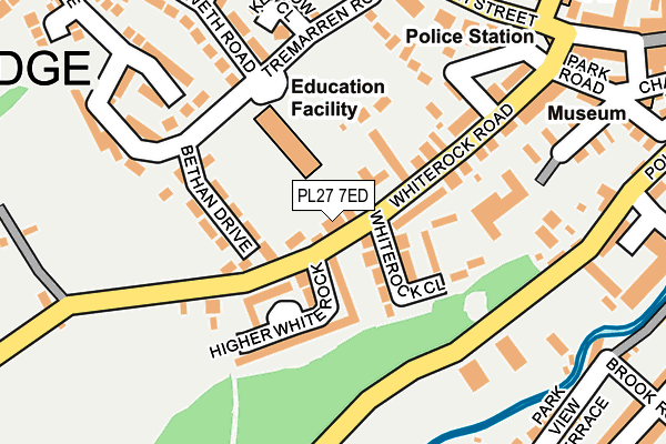 PL27 7ED map - OS OpenMap – Local (Ordnance Survey)