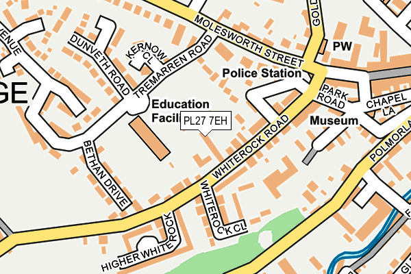 PL27 7EH map - OS OpenMap – Local (Ordnance Survey)