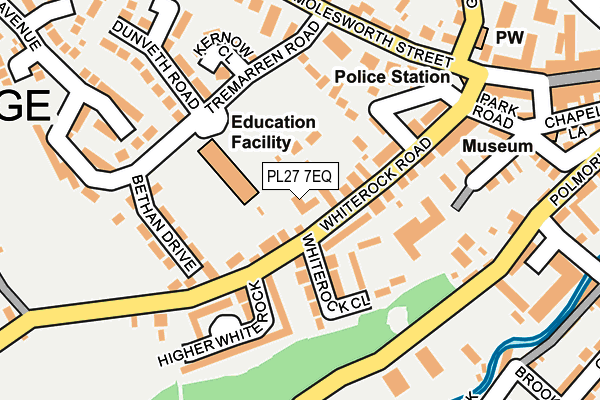 PL27 7EQ map - OS OpenMap – Local (Ordnance Survey)