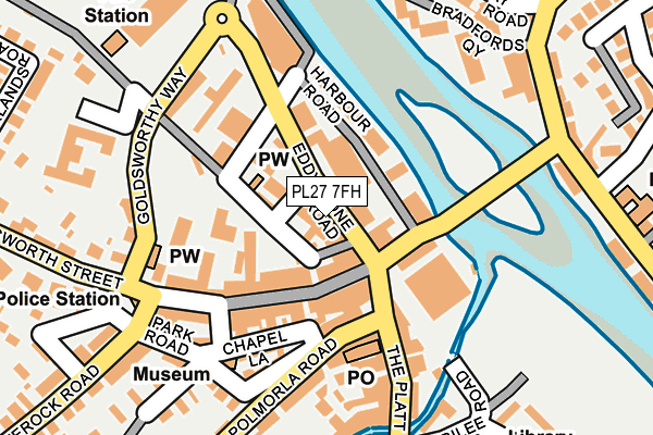PL27 7FH map - OS OpenMap – Local (Ordnance Survey)