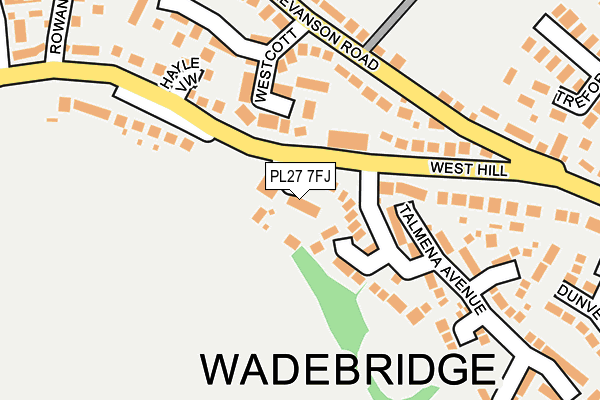 PL27 7FJ map - OS OpenMap – Local (Ordnance Survey)