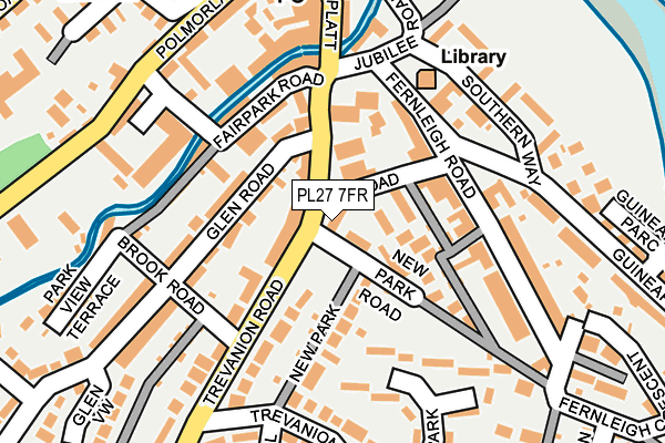 PL27 7FR map - OS OpenMap – Local (Ordnance Survey)