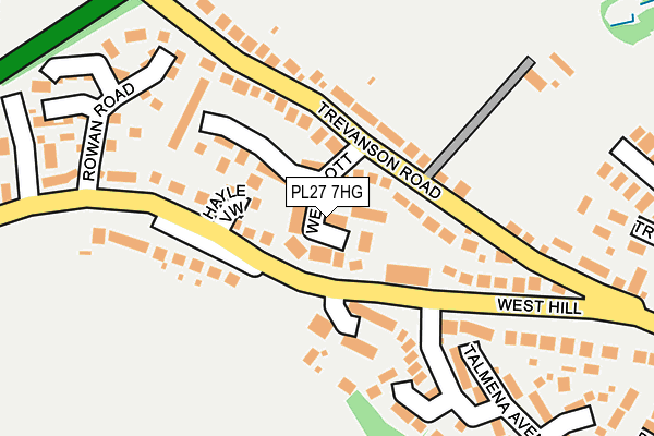 PL27 7HG map - OS OpenMap – Local (Ordnance Survey)