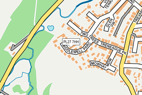 PL27 7HH map - OS OpenMap – Local (Ordnance Survey)