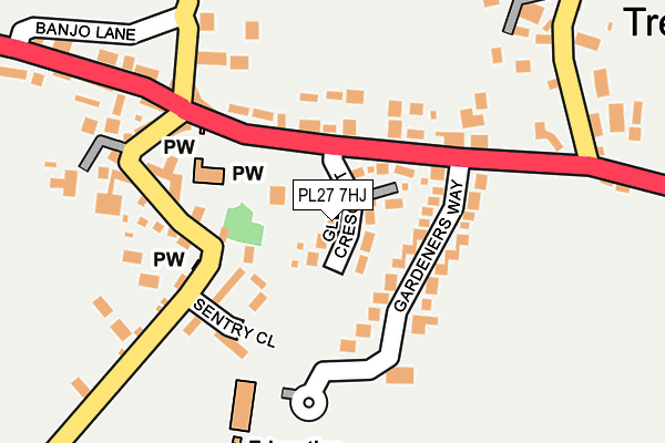 PL27 7HJ map - OS OpenMap – Local (Ordnance Survey)