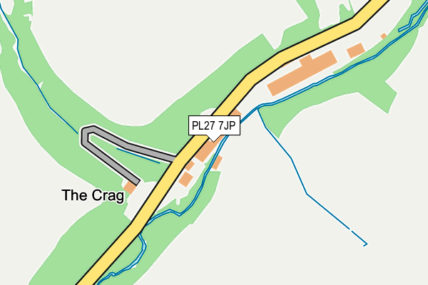 PL27 7JP map - OS OpenMap – Local (Ordnance Survey)