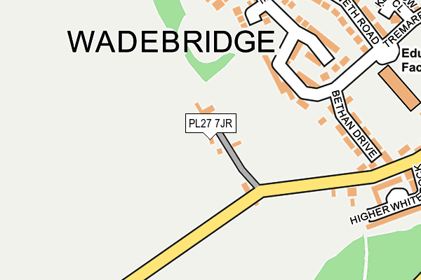 PL27 7JR map - OS OpenMap – Local (Ordnance Survey)