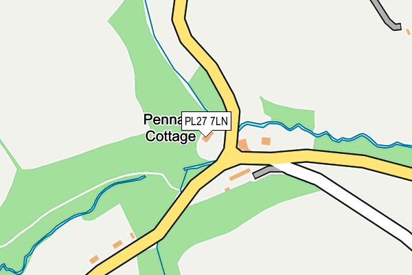 PL27 7LN map - OS OpenMap – Local (Ordnance Survey)