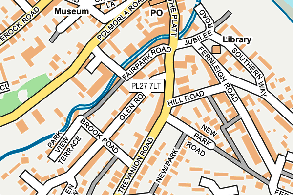 PL27 7LT map - OS OpenMap – Local (Ordnance Survey)