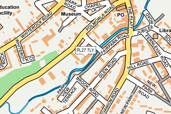 PL27 7LY map - OS OpenMap – Local (Ordnance Survey)