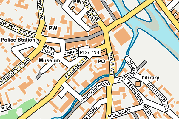 PL27 7NB map - OS OpenMap – Local (Ordnance Survey)