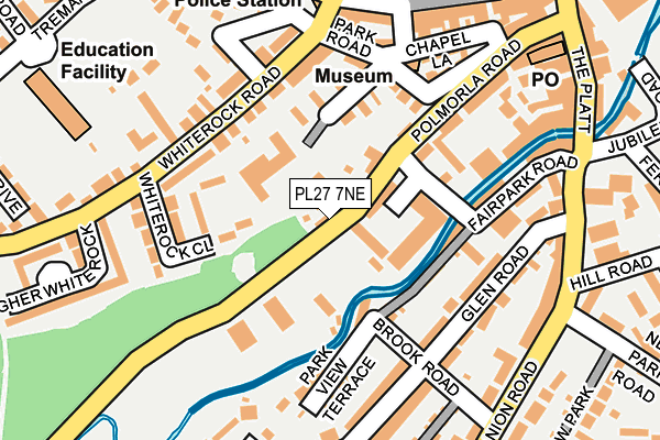 PL27 7NE map - OS OpenMap – Local (Ordnance Survey)
