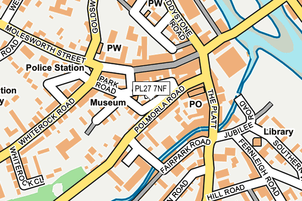 PL27 7NF map - OS OpenMap – Local (Ordnance Survey)