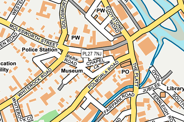 PL27 7NJ map - OS OpenMap – Local (Ordnance Survey)