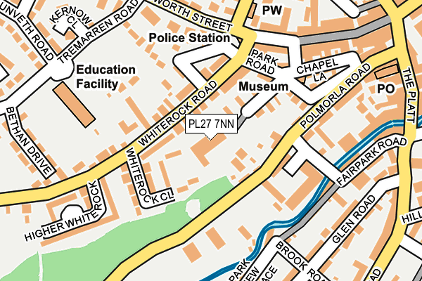 PL27 7NN map - OS OpenMap – Local (Ordnance Survey)
