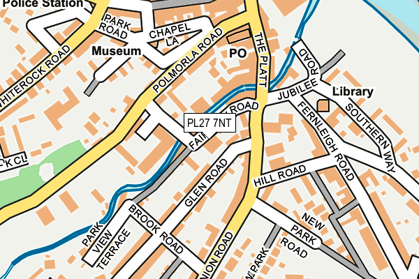 PL27 7NT map - OS OpenMap – Local (Ordnance Survey)