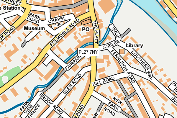 PL27 7NY map - OS OpenMap – Local (Ordnance Survey)
