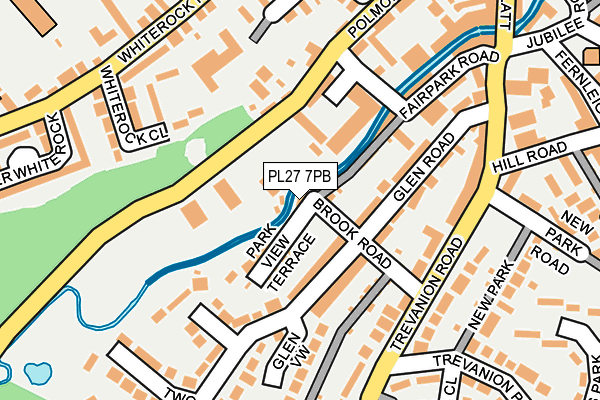 PL27 7PB map - OS OpenMap – Local (Ordnance Survey)