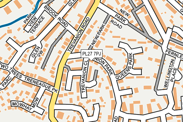 PL27 7PJ map - OS OpenMap – Local (Ordnance Survey)