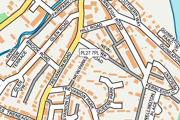 PL27 7PL map - OS OpenMap – Local (Ordnance Survey)
