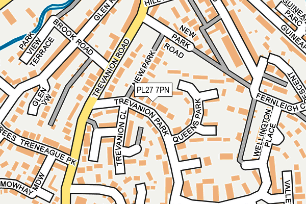 PL27 7PN map - OS OpenMap – Local (Ordnance Survey)