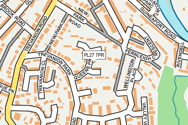 PL27 7PR map - OS OpenMap – Local (Ordnance Survey)