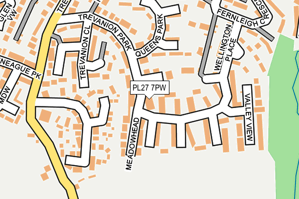 PL27 7PW map - OS OpenMap – Local (Ordnance Survey)