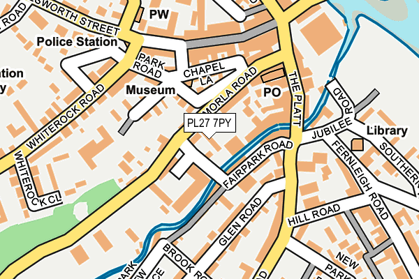 PL27 7PY map - OS OpenMap – Local (Ordnance Survey)
