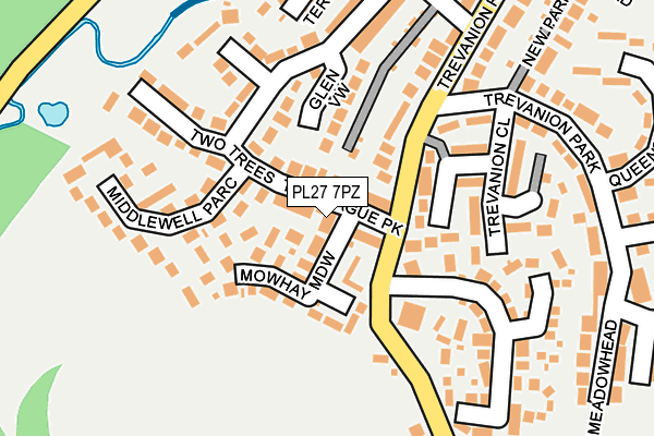 PL27 7PZ map - OS OpenMap – Local (Ordnance Survey)