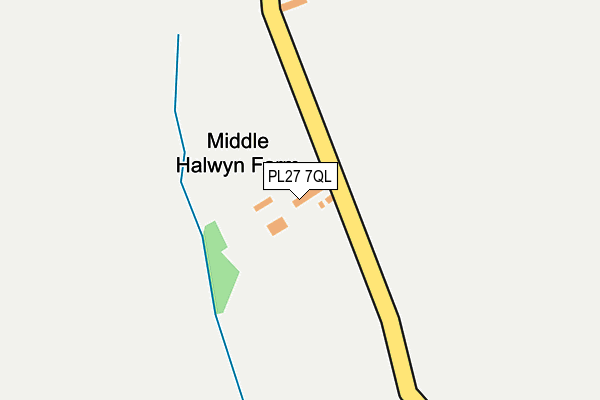 PL27 7QL map - OS OpenMap – Local (Ordnance Survey)