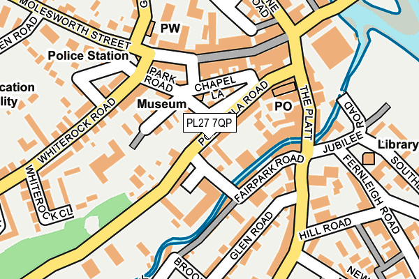 PL27 7QP map - OS OpenMap – Local (Ordnance Survey)