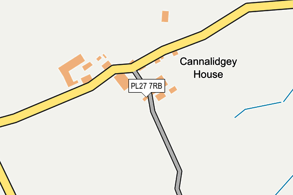 PL27 7RB map - OS OpenMap – Local (Ordnance Survey)