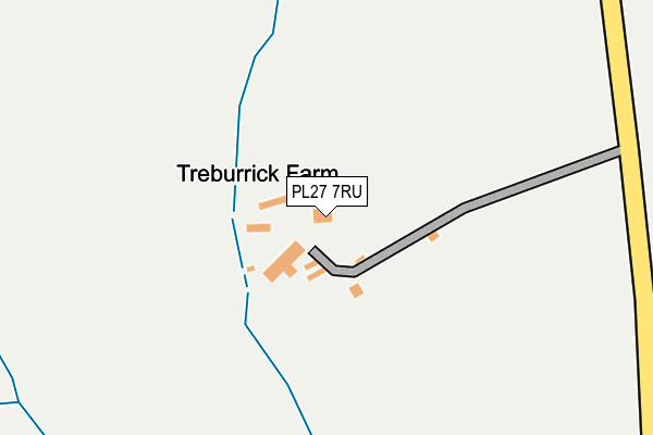 PL27 7RU map - OS OpenMap – Local (Ordnance Survey)
