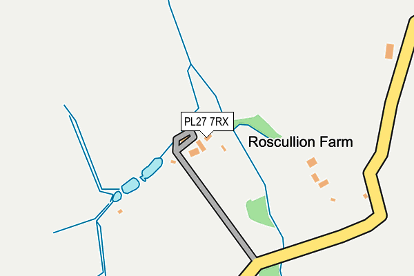 PL27 7RX map - OS OpenMap – Local (Ordnance Survey)