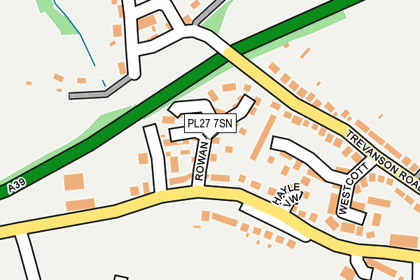 PL27 7SN map - OS OpenMap – Local (Ordnance Survey)