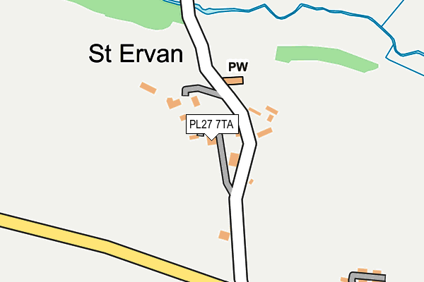 PL27 7TA map - OS OpenMap – Local (Ordnance Survey)