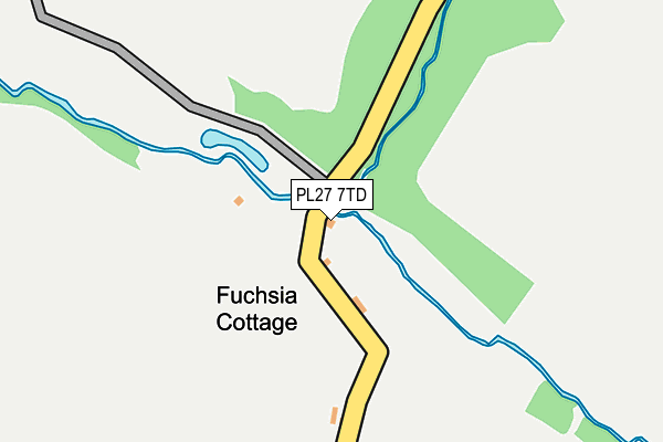 PL27 7TD map - OS OpenMap – Local (Ordnance Survey)