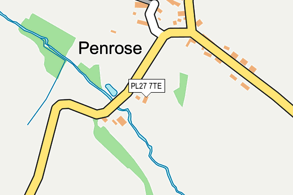 PL27 7TE map - OS OpenMap – Local (Ordnance Survey)