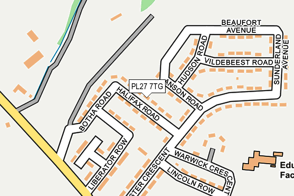 PL27 7TG map - OS OpenMap – Local (Ordnance Survey)