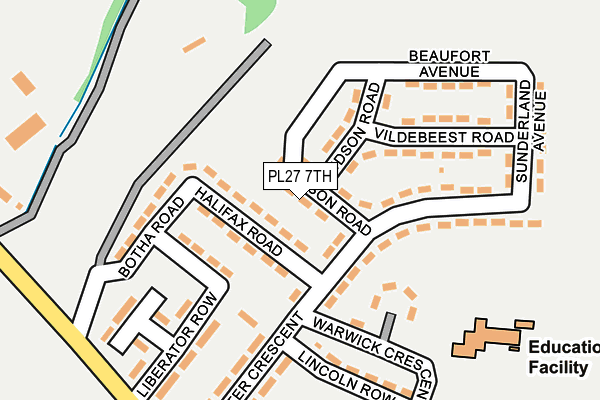 PL27 7TH map - OS OpenMap – Local (Ordnance Survey)