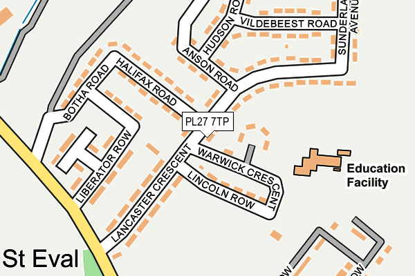 PL27 7TP map - OS OpenMap – Local (Ordnance Survey)