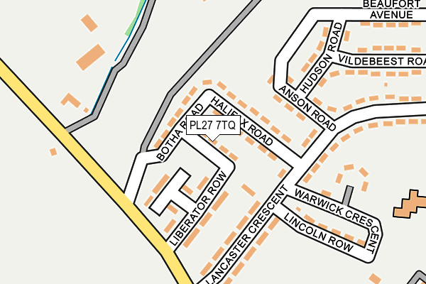 PL27 7TQ map - OS OpenMap – Local (Ordnance Survey)